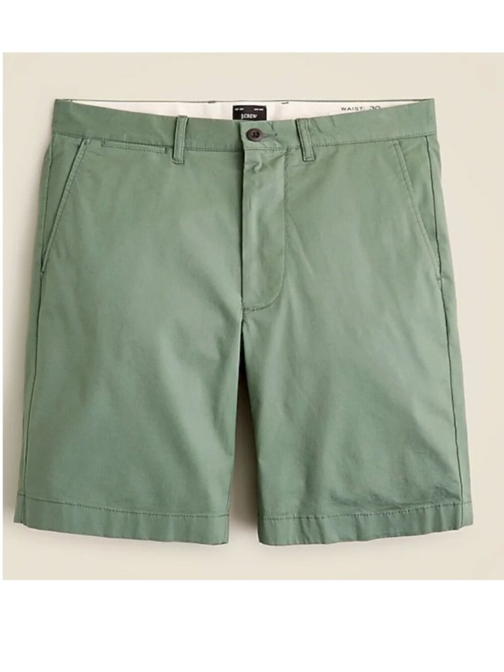 NWT J.Crew  9" short in garment-dyed cotton | Size 33 | Color: SIERRA GREEN